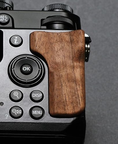 Wood Wooden Thumb Up Grip Sticker Finger Handle for ZF Camera (Walnut)