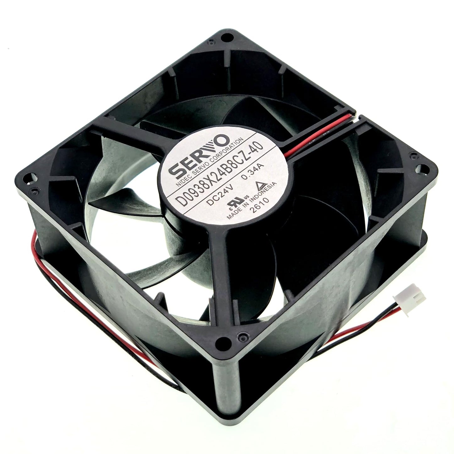 D0938X24B8CZ-40 Cooling Fan, 2-Wire DC24V 0.34A 92x92×38mm Cooling Fan