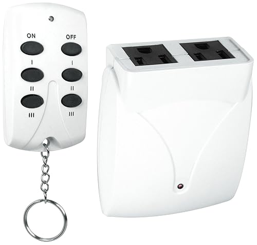 Prime Wire & Cable TNRC23PK 3PK Remote Control Power System with 2 Outlets