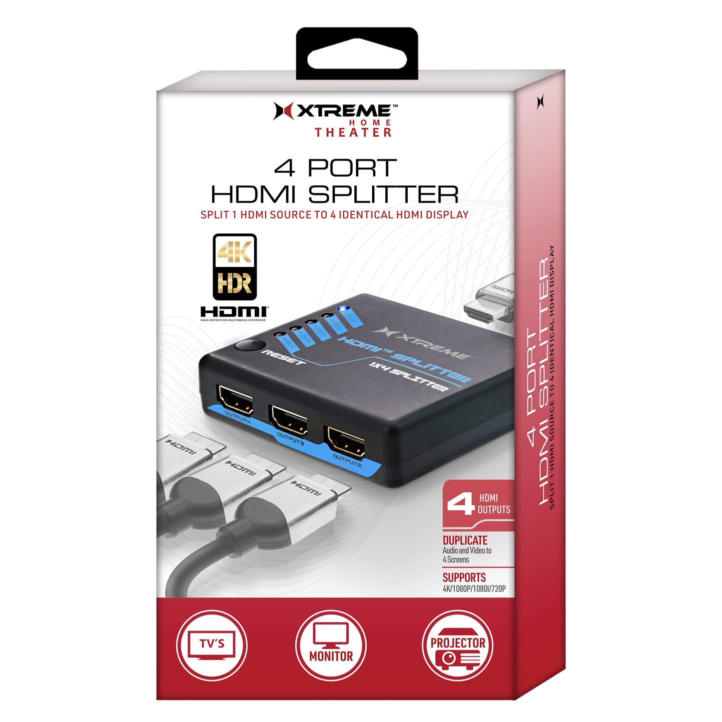 Xtreme Cables Xtreme 4Port HDMI Splitter