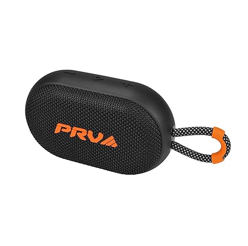 PRV AUDIO Portable Bluetooth Speaker PS15 Clip - 15W Wireless Mini Outdoor Travel Speaker with Clip, IPX7 Waterproof, 10-Hour Battery Life, Bluetooth