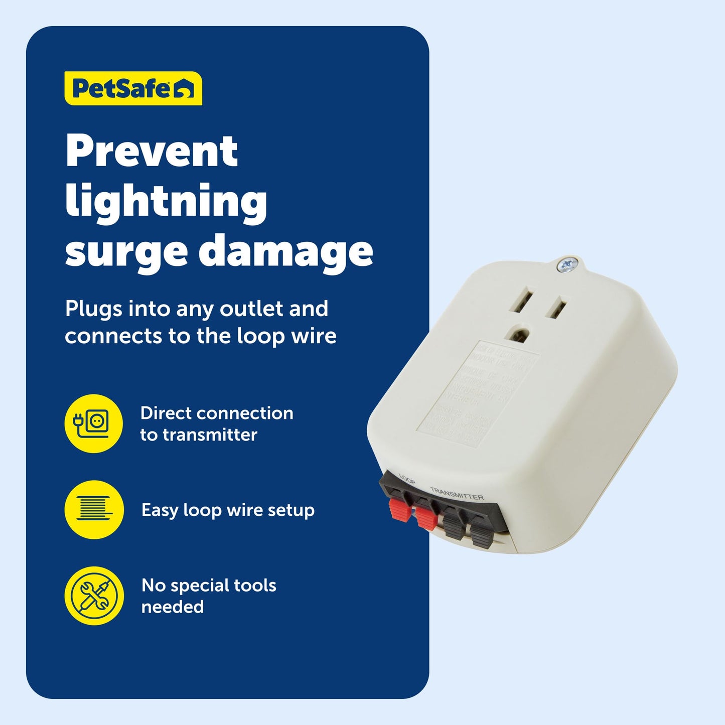 PetSafe Surge Protector for Pet Fences - Surge Protection Device - Electrical Protector - Durable Pet Fence Kit - Easy Installation - Fence Guard