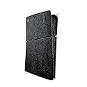 MightySkins Skin Compatible with PlayStation 5 PS5 Slim Digital Edition Console Only - Black Leather | Protective, Durable, and Unique Vinyl Decal