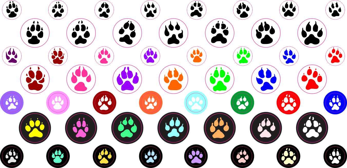 StickerTalk Paw Print Camera Dots Webcam Covers, 0.25 in. Dia, 0.375 in. Dia