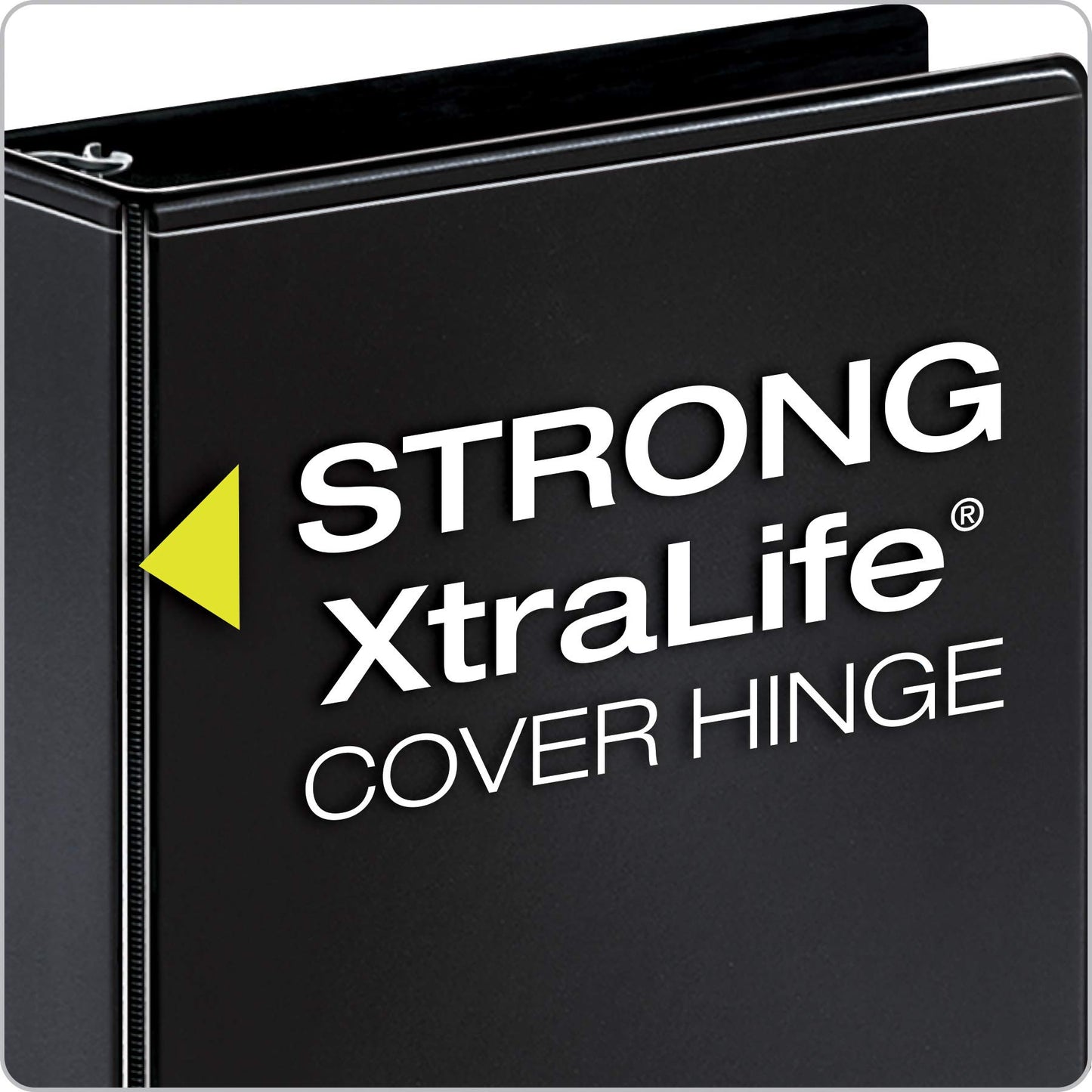 Cardinal Economy 3 Ring Binder, 1.5 Inch, Presentation View, Black, Holds 350 Sheets, Nonstick, PVC Free, 4 Pack of Binders (79519)