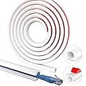 Wall Cable Hider, Flexible Wire Cord Management Self-Adhesive Cord Covers for Wires on Wall, Side Open One Cord Cable Raceway Wire Cover for Cords