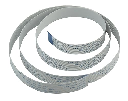 A1 FFCs - Flex Ribbon Cable for Raspberry Pi Camera - White 1m / 3.28ft (2 Pack)
