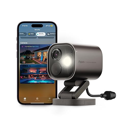 Aqara 4MP Camera Hub G5 Pro PoE, True Color Night Vision Security Camera Outdoor, HomeKit Secure Video, Thread Border Router, Local Detection