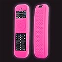 LEFXMOPHY Remote Cover for Super Box S5 PRO, S4 PRO, S5 S 5 S6 MAX 2024 2025, S 6-Ultra, S 6-MAX TV Voice Remote Case Pink Sleeve Glow in Dark