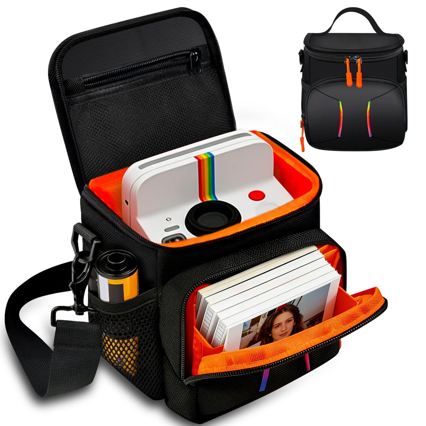 Camera Sling Bag Compatible with Polaroid Now+ Generation 3rd/2nd/1st I-Type, Camera Carrying Bag Compatible with Polaroid Now Instant Camera,Camera
