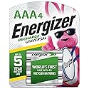 Energizer Recharge Universal Rechargeable AAA Batteries (4 Pack), Triple A Batteries