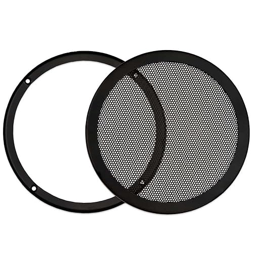 Goldwood Snap On 8" Subwoofer Grille Steel Mesh Speaker Black (SGM8)