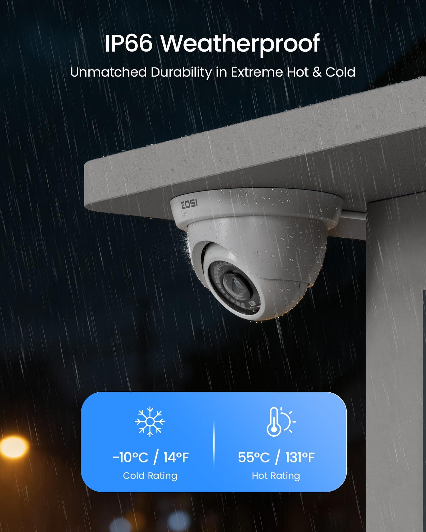 ZOSI H.265+ Home Security Camera System with AI Human Vehicle Detection, 5MP 3K Lite 8 Channel Surveillance DVR and 8 x 1080p Weatherproof CCTV Dome