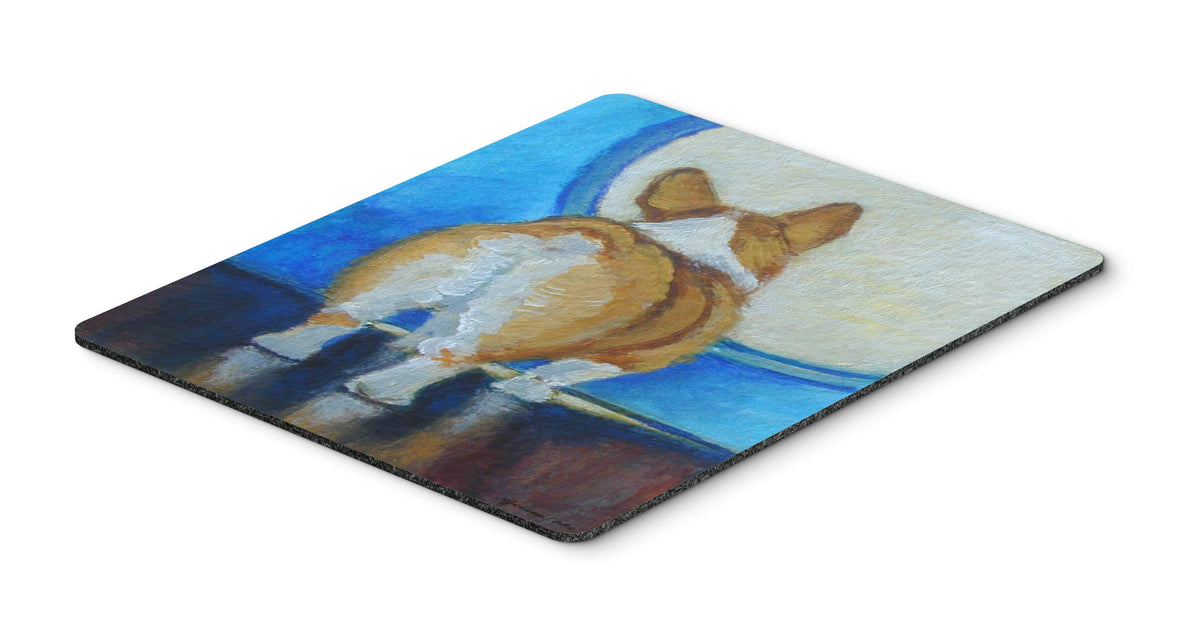 Caroline's Treasures 7426MP Corgi Butt Mouse Pad, Hot Pad or Trivet for Home Office Gaming Working Computers Laptop Mouse Mat,Washable Large Mousepad