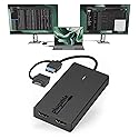 Plugable Dual HDMI Monitor Adapter for M1-M5 & Neo macOS, Windows, ChromeOS - USB-C, Thunderbolt, USB 3.0 Compatible, Supports 2 Displays at 1080p