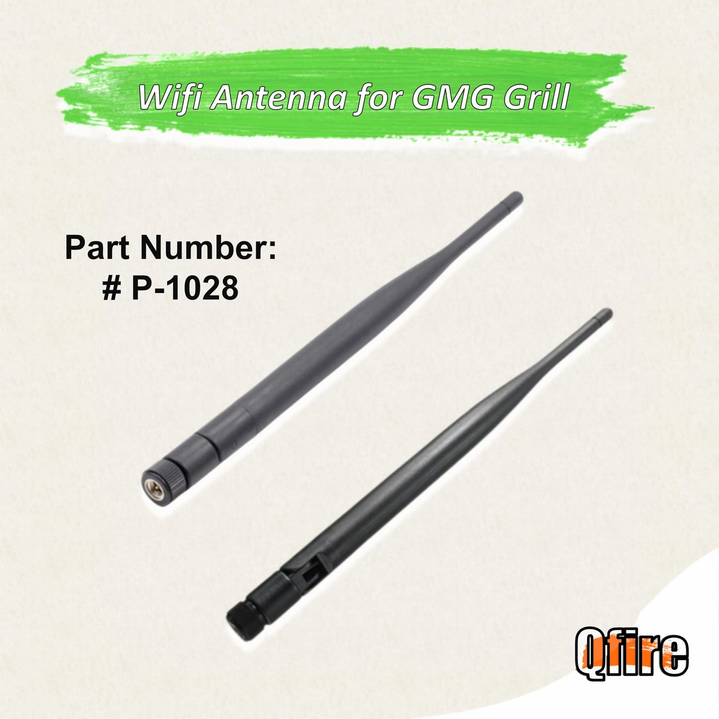 Replacement GMG WiFi Antenna Compatible with Green Mountain Grills WiFi Control Circuit Board, for GMG Davy Crockett, Trek, Daniel Boone, Ledge, Jim