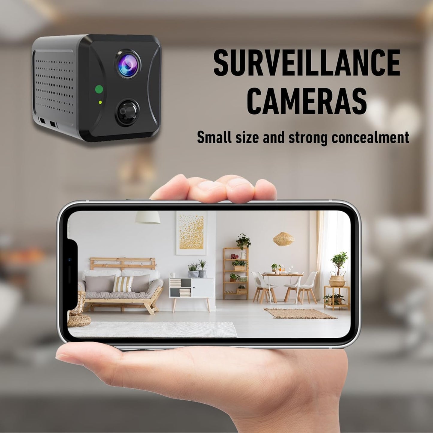 4G LTE Cellular Security Camera, No WiFi, SIM Card Included, FHD Video, Motion Sensor, 20-Day Battery, Portable