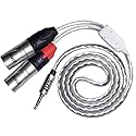 LyxPro Y-Cable 3.5mm TRS Male to 2 XLR Male Stereo Audio Y-Splitter Adapter Cable - 6 Feet