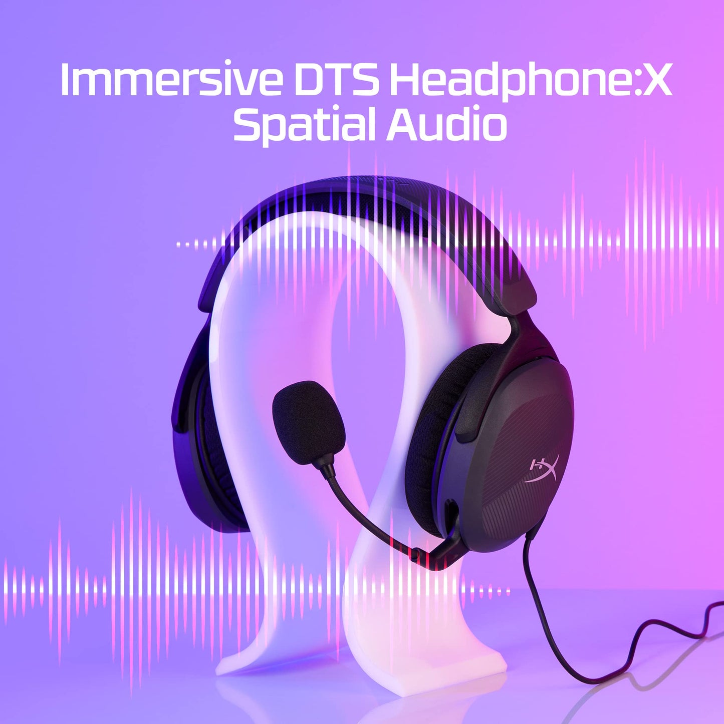 HyperX Cloud Stinger 2 Core - PC Gaming Headset, Lightweight Over-Ear Headset with mic, Swivel-to-Mute mic Function, DTS Headphone:X Spatial Audio