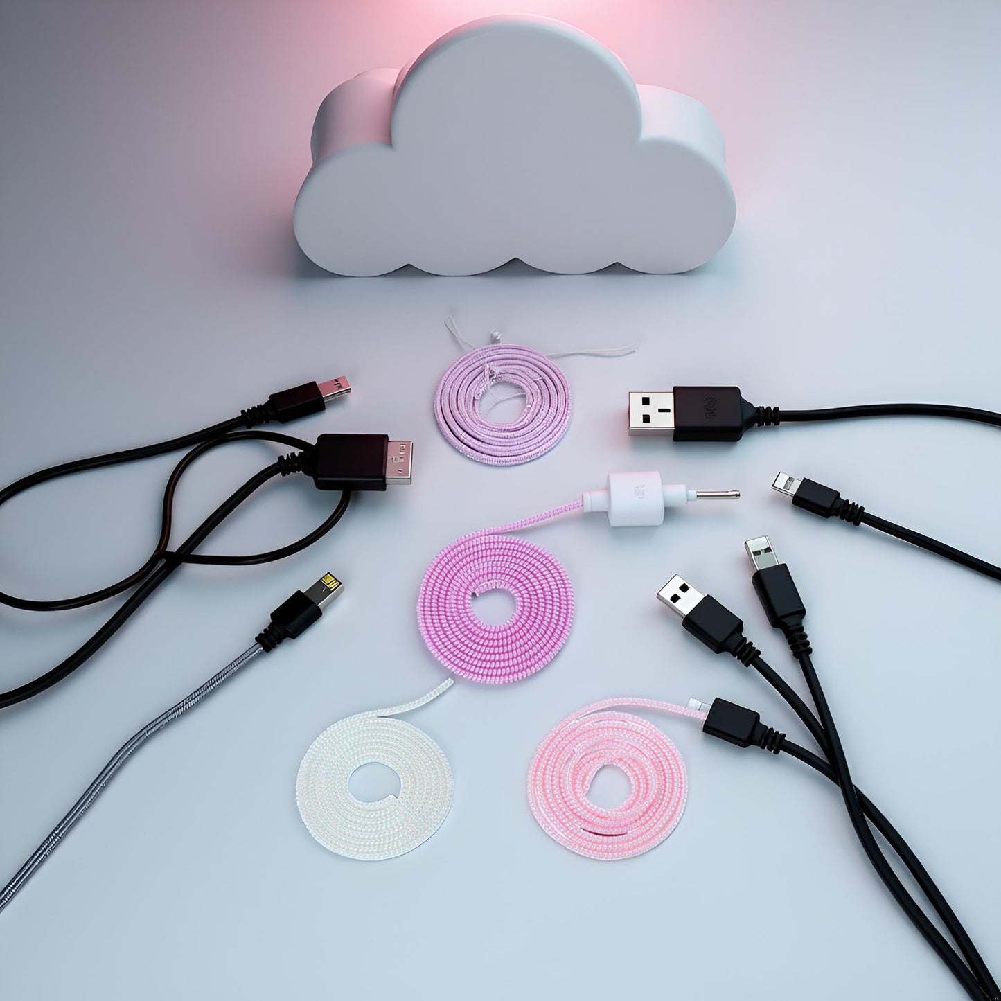 3Pcs Cable Protector,1.55M Spiral Data Cable Protective Sleeve,Flexible Cable Wire Protector,for Phone Charge Cable, USB Data Cable Cable Sleeves Cord