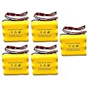 (5 Pack) CUSTOM-93 NNYXSB LPX70RWH 3.6V 700MAH Exit Sign Emergency Light NiCad Battery Replacement SL 026148 SL 026-148 3.6v 600mah NIC0553 ANIC0553…