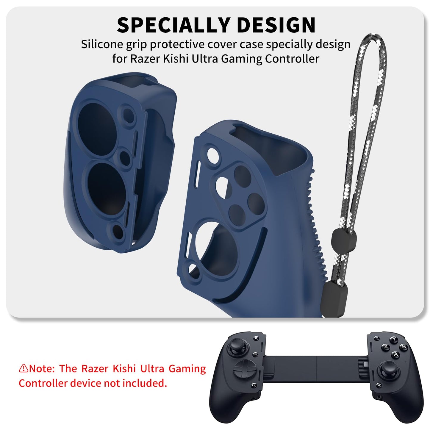 Silicone Grip Case for Razer Kishi Ultra Gaming Controller,Controller Grip Protective Cover Compatible with Razer Kishi Ultra Gaming Controller,Handle