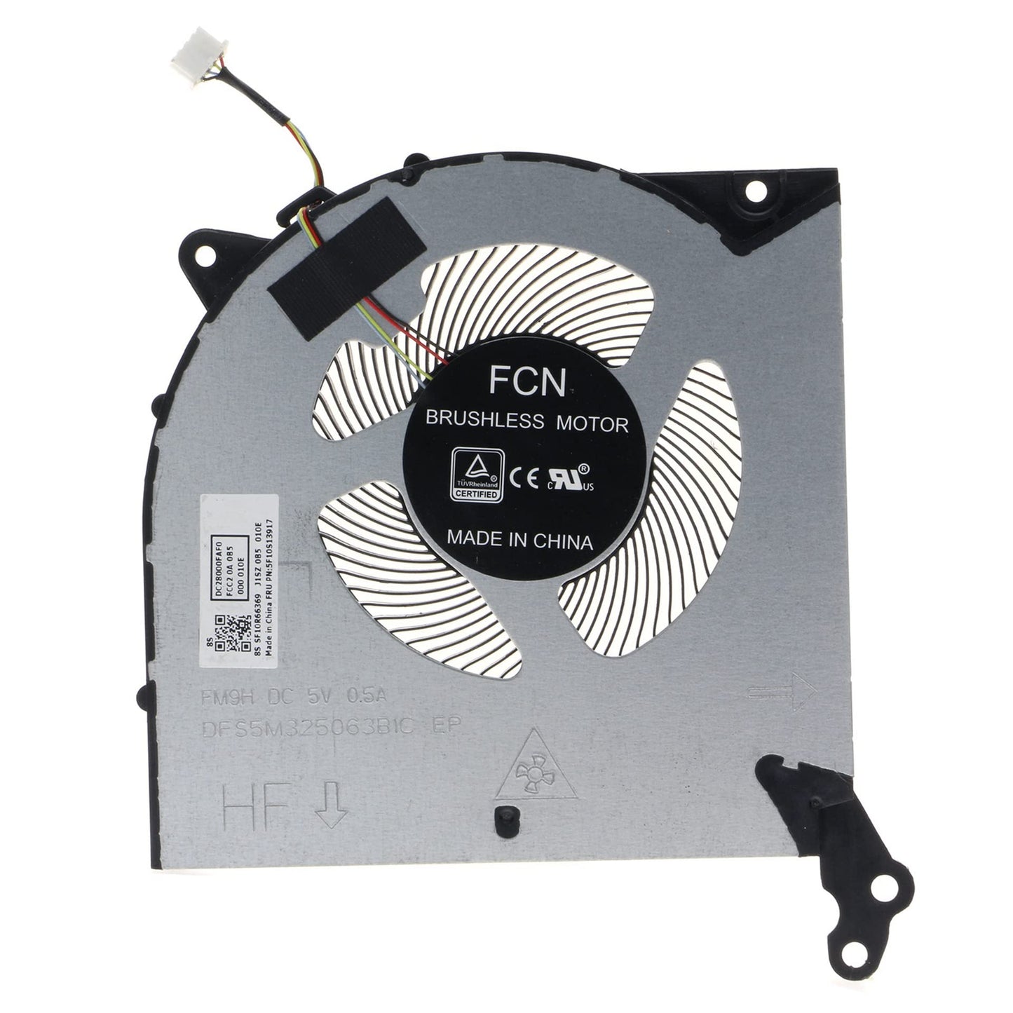 Replacement CPU+GPU Cooling Fan for Lenovo Legion 5 5I 15IMH05 15ARH Legion 5 5i 17 2020 Model DC28000FAF0 FM9H DC28000FBF1 FM9J 5F10S13917