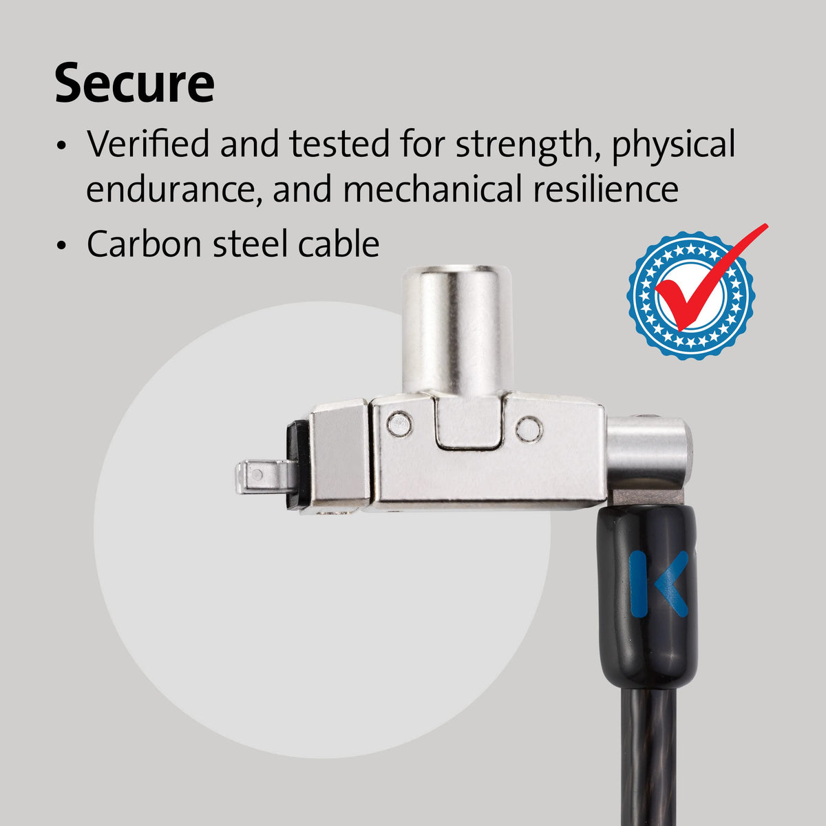 Kensington Slim N17 2.0 Keyed Dual Head Laptop Lock for Wedge-Shaped Slots (K60508WW)