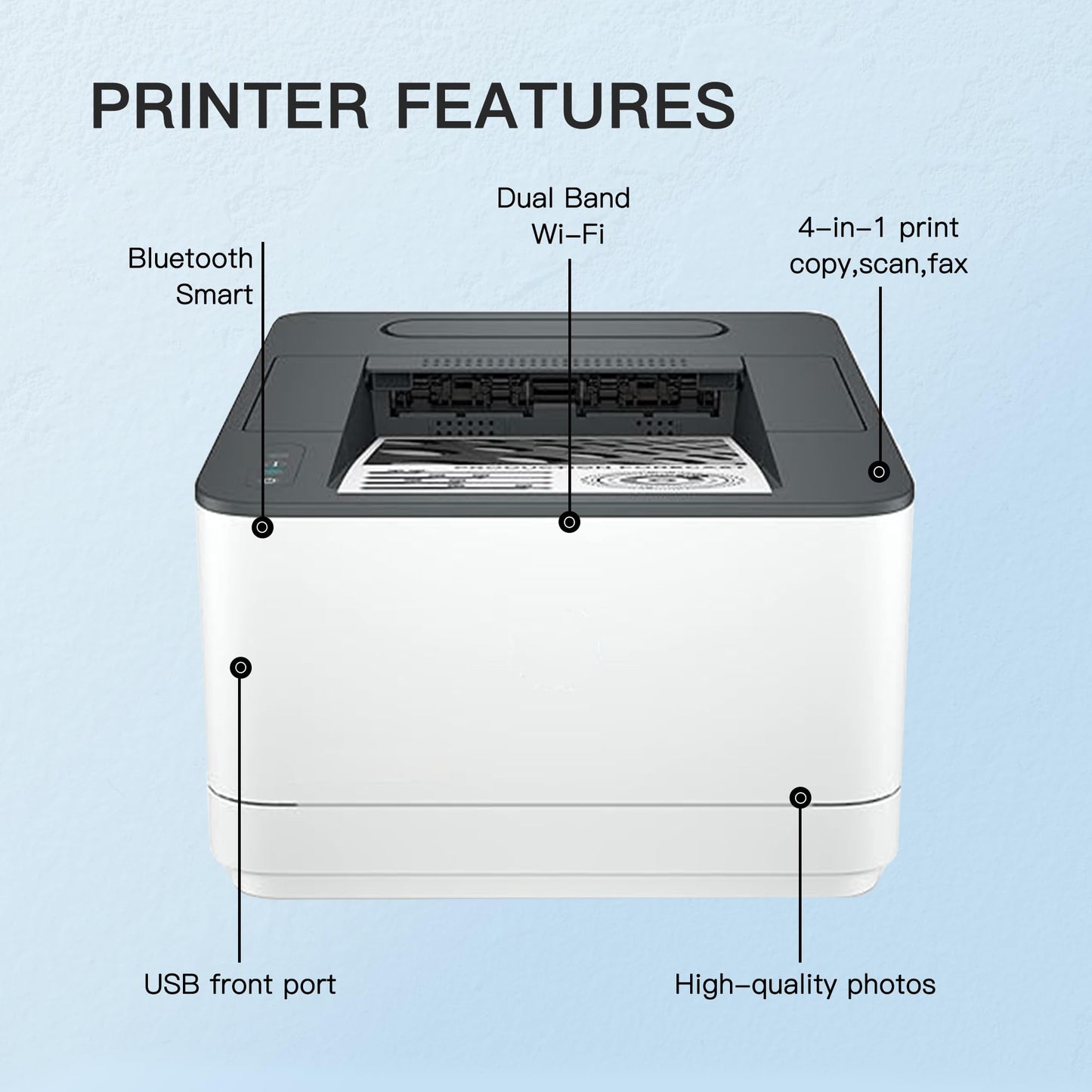 E-Z Ink 275XL 276XL for TR4720 Printer with Scan, Copy and Auto 2-Sided Printing - Wired-Only,White, Medium