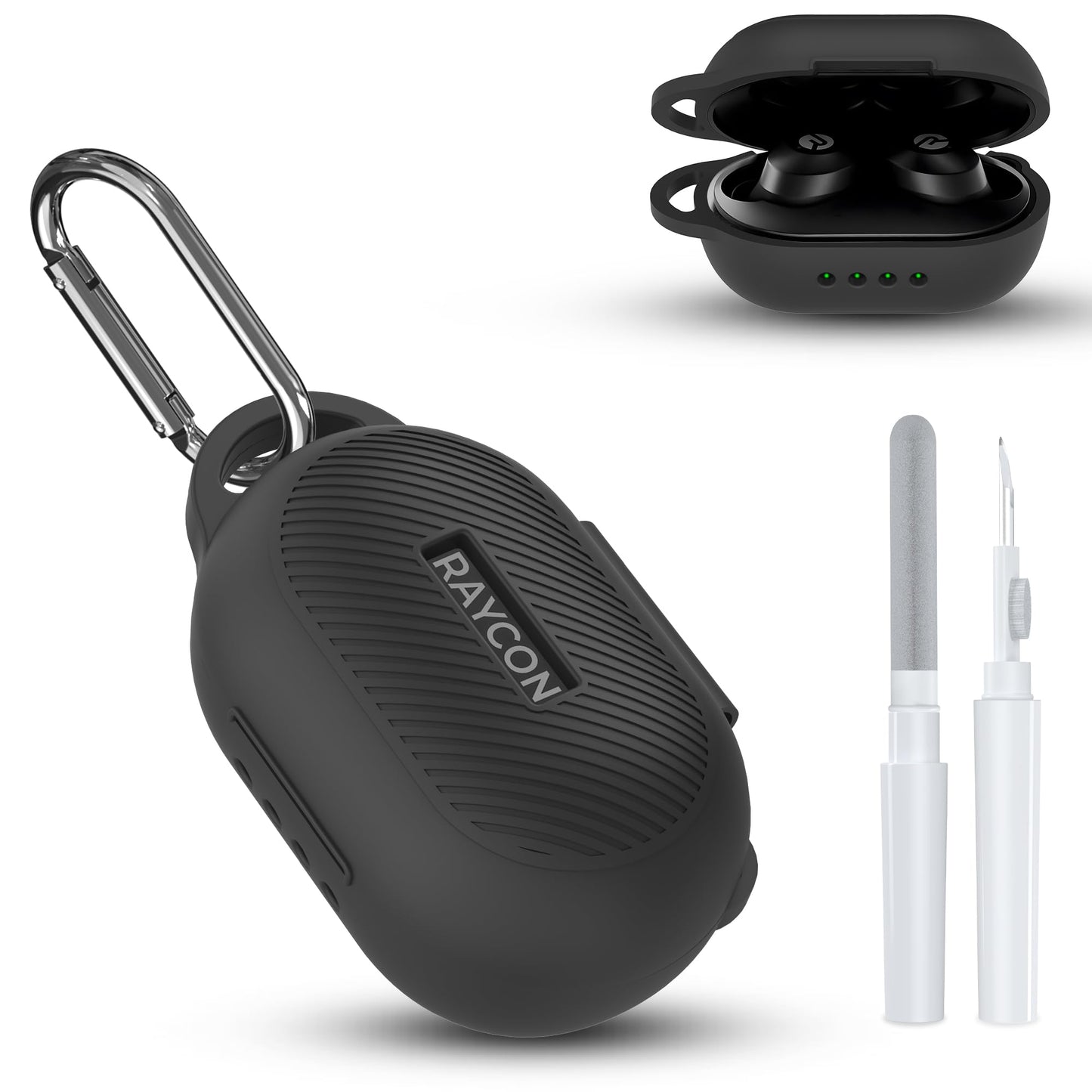 DZHAXIE Case for Raycon Everyday Classic Headphones, Shockproof Soft Silicone Case for Raycon Earbuds Bluetooth Wireless, Ultra-Lightweight Protective