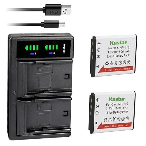 Kastar 2-Pack Battery and LTD2 USB Charger Compatible with JVC BN-VG212 BN-VG212U Battery, JVC GZ-V500, GZ-V500BEU, GZ-V500BU, GZ-V500BUS, GZ-V515BEU