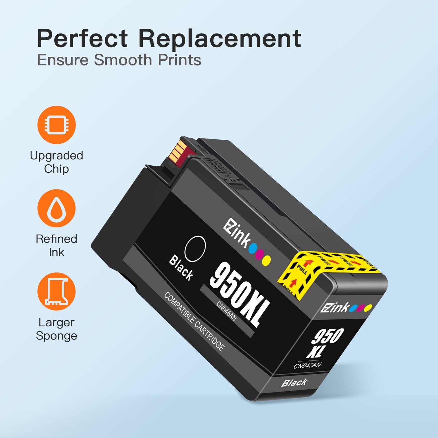 950XL 951XL Ink Cartridge for HP Pro 8600 251dw Printer (9 Pack, 3B2C2M2Y)