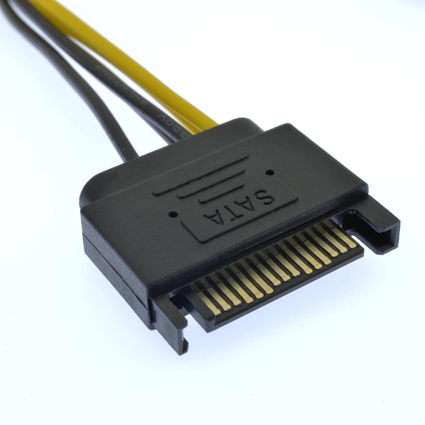 YiKaiEn Dual SATA to 8 Pin (6+2 Pin) Video Card GPU Power Supply Cable 8.6inch 22cm (1 Pack)