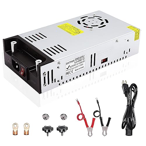 DC 12V 50A 600W AC to DC Converter 110V/120V to 12V Power SupplyTransformer LED Driver Smart Cooling Fan Designed for LED Strip CCTV and Car Devices…