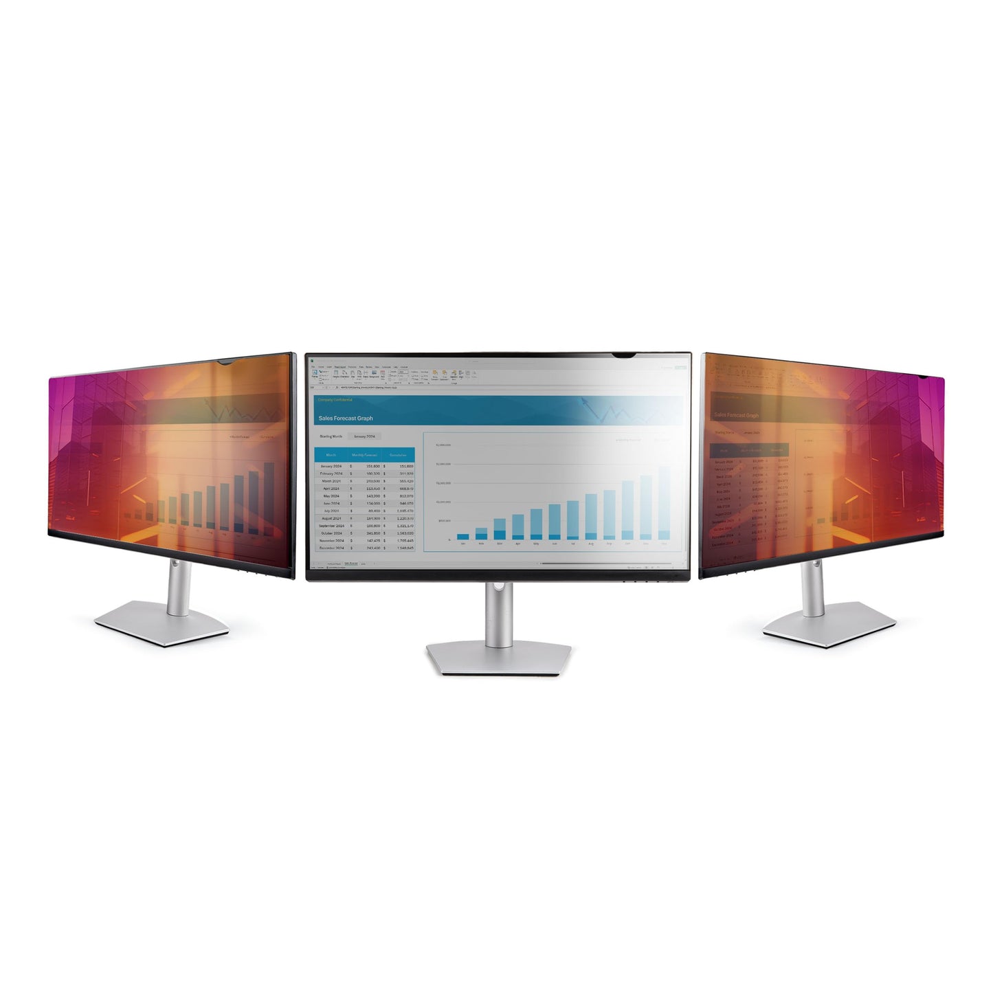 StarTech.com 23.8-inch 16:9 Gold Monitor Privacy Screen, Reversible Filter w/Enhanced Privacy, Security Shield, +/- 30 Deg.
