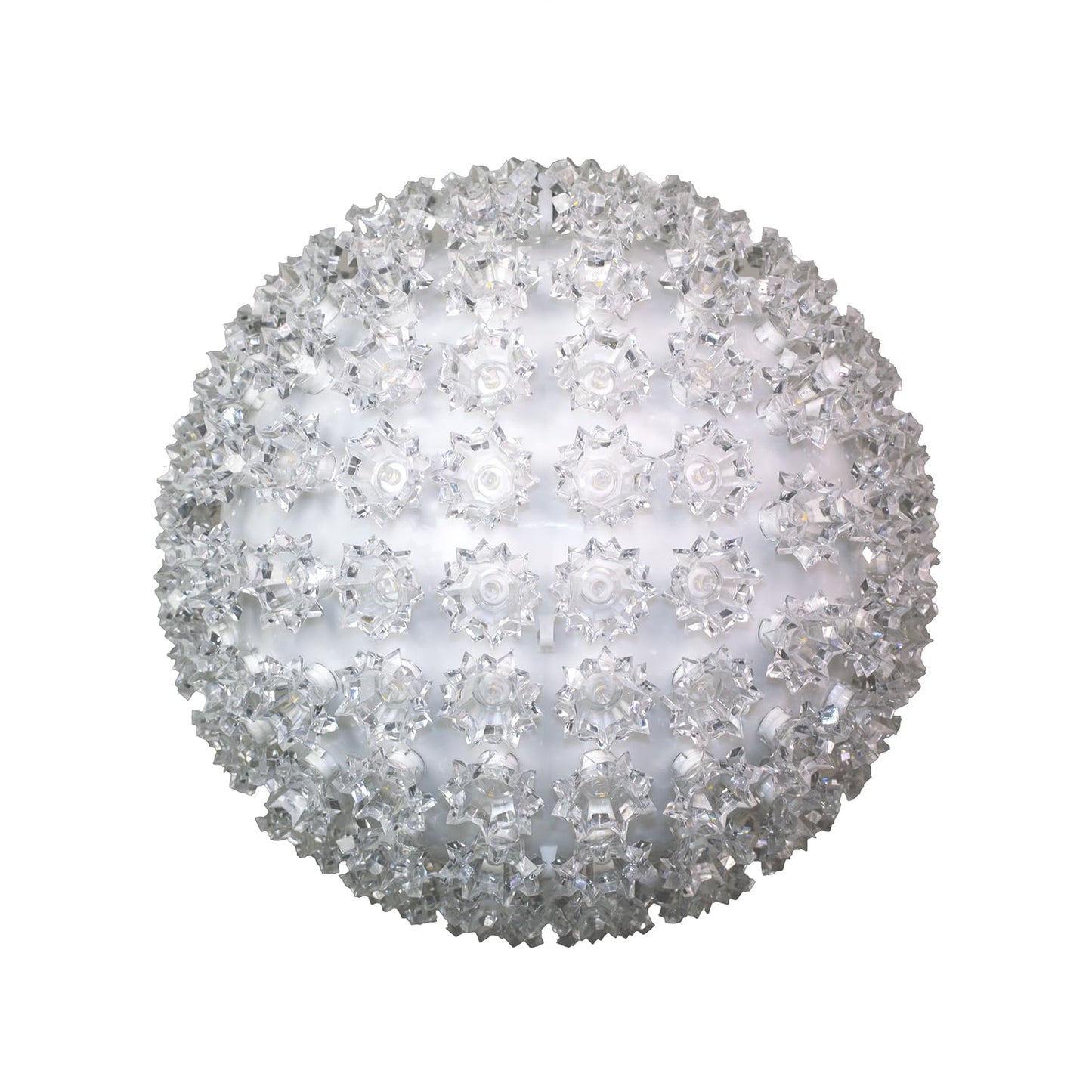 Novelty Lights LED 7.5in 100 Light Starlight Sphere, Warm White, Large Ornament Ball Light, 5ft Hanging Cord with S Hook, 12ft Power Cord