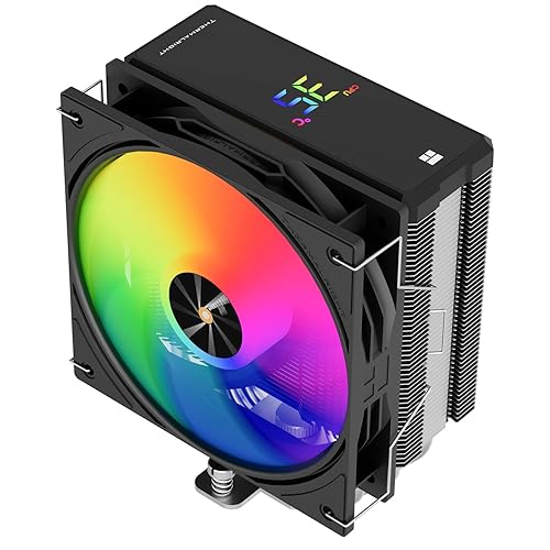Thermalrlght Assassin X 120R Digital ARGB Black CPU Cooler, 120mm PWM Quiet CPU Fan, AGHP 4th Technology, Support Intel