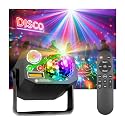Dj Party Disco Ball Lights with Pattern and Sound Activated,10 ft USB Cable, Laucnpty LED Stage Strobe Light that Sync with Music, Christmas Rave/Home