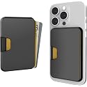 Smartish iPhone MagSafe Wallet - Side Hustle Hard Shell - Slim Detachable Magnetic Card Holder - Holds 3 Cards + Cash for Apple iPhone