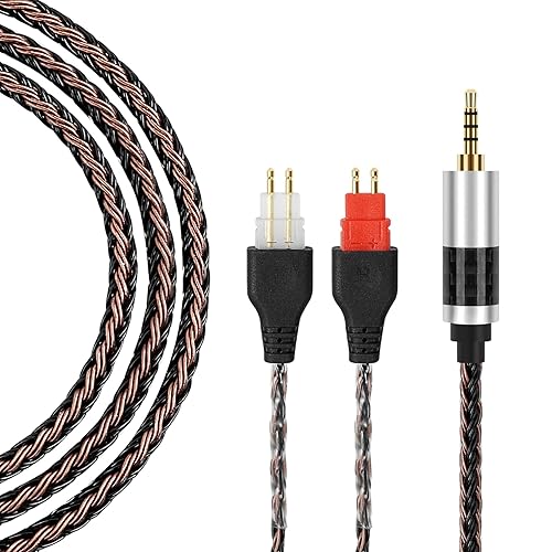 2.5mm Balanced Headphone Cable Compatible with Sennheiser HD600 Cable, HD 660S2, HD 660 S, HD 650, HD6XX, HD58X / 5N OCC Silver Plated Braided Cable…