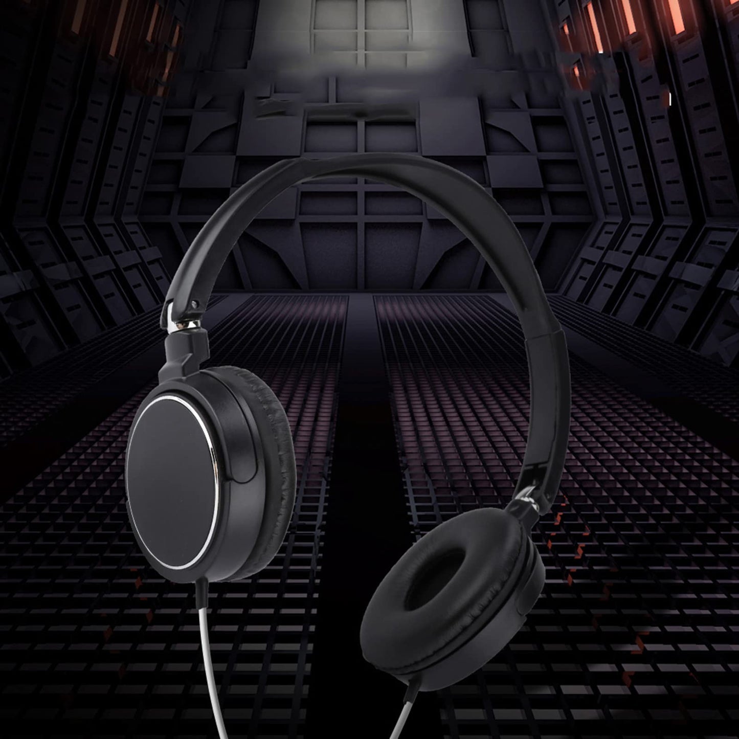 Foldable Head Mounted Headphone Mini Wired Headset Hands Compact Stereo HiFi Music Headset Support Rotatable Ear Cup Adjustable Headband Support TF…