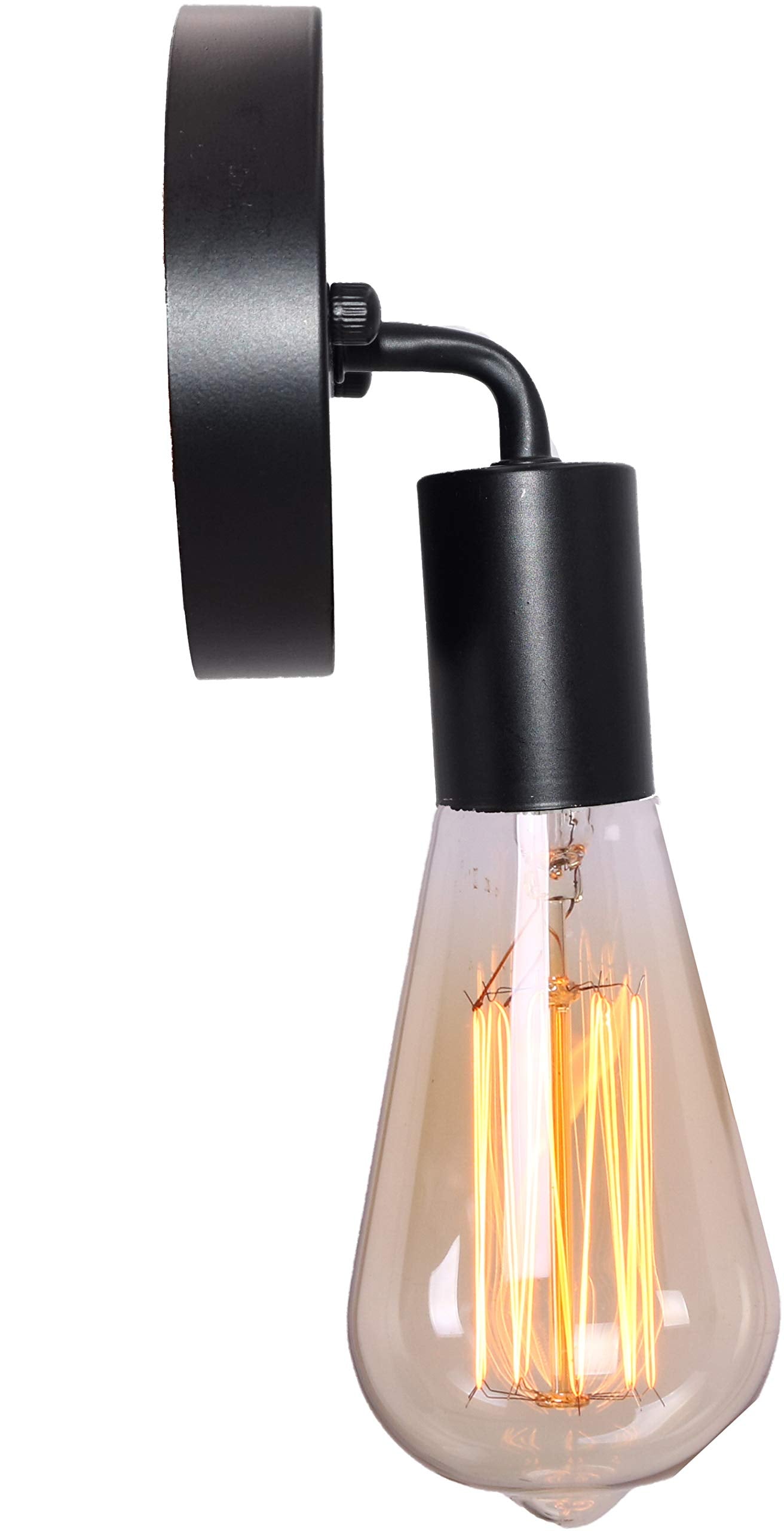 BRIGHTESS W8962 Retro Black Wall Sconce Lamp Simple Lamps Industrial Vintage Farmhouse Wall Lamp for Indoor Hardwired