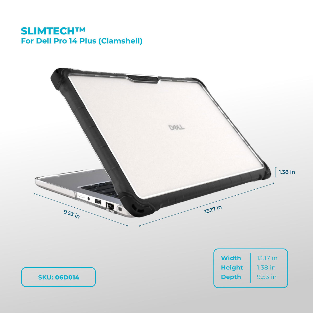 Gumdrop SlimTech Case for Dell Pro 14 Plus (Clamshell)