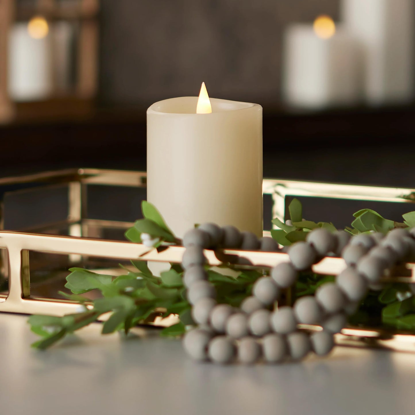 Seasonal LLC Classic Motion Flameless Candle Set, 3D Moving Flame, Authentic Look, Safe, Cozy & Relaxing Ambiance, Home & Event Décor, Gift Giving