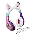 eKids Gabbys Dollhouse Kids Headphones with 3.5mm Jack, Wired Headphones with Adjustable Headband and Volume Control, Earphones for School, Home, or…
