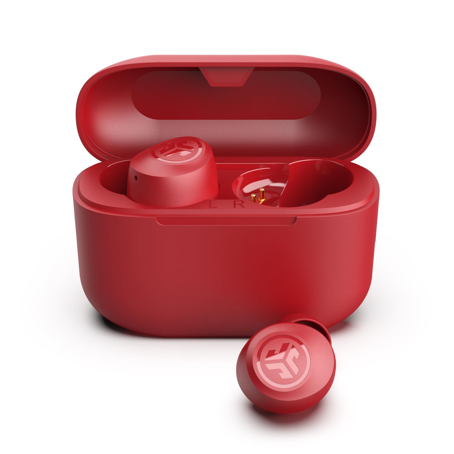 JLab Go Air Pop+ True Wireless Earbuds, Bluetooth 5.3 in Ear Headphones with Microphone, 35H Playtime, USB-C Charging Case, Dual Connect, EQ3 Sound