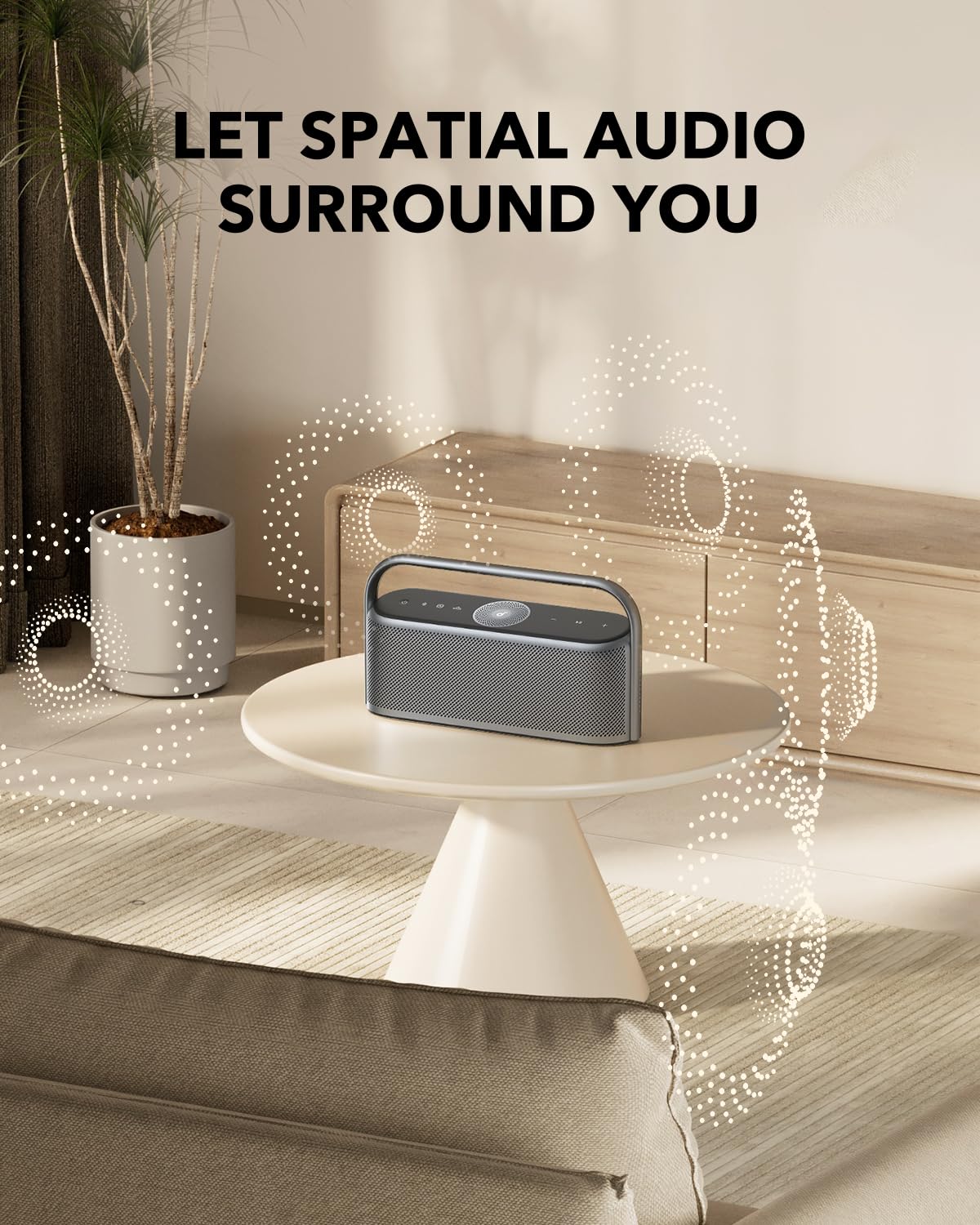 Soundcore Motion X600 Portable Bluetooth Speaker, Hi-Res Spatial Audio with Wireless 50W Sound, IPX7 Waterproof, Pro EQ, AUX-in, Portable Speaker