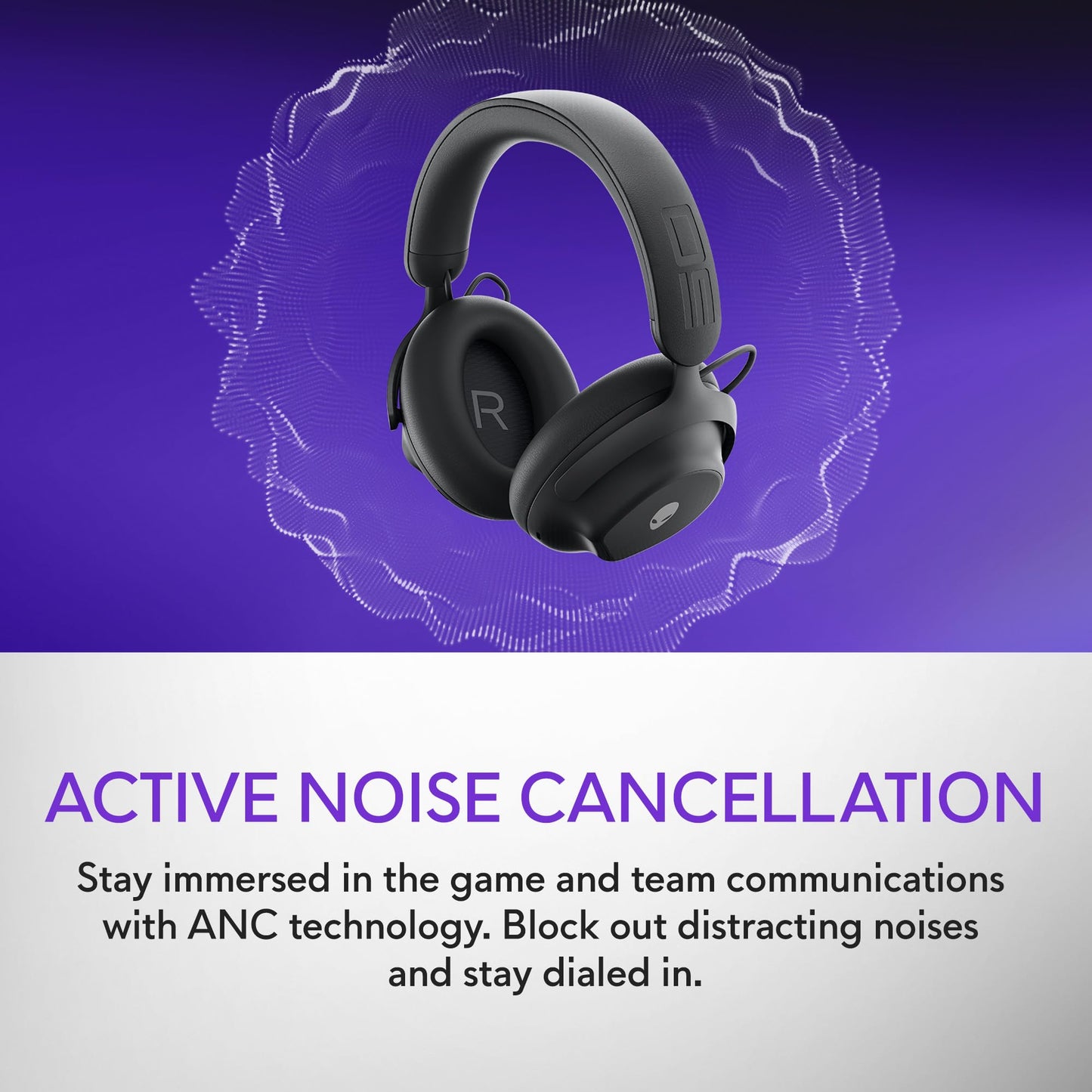 Alienware Pro Wireless Gaming Headset - Wired/Wireless, Bluetooth 5.3, 15 Minute Fast Charging, Audio Output 20 Hz, Battery Talk Time (ANC on) Up…