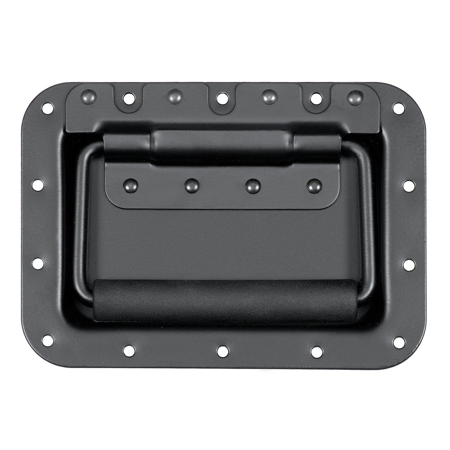 MIYAKO USA Speaker Cabinet Handles - Set of 2 | 5.5x3.9 inches | Recessed Back | High Strength Metal Plate, Powerful Spring | Rubberized Holder |
