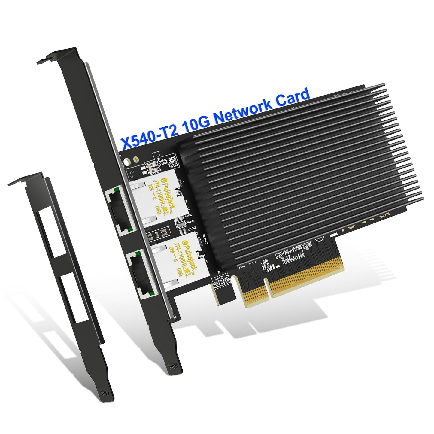 10Gb Dual LAN Base-T PCI-e Network Card, Intel X540 Controller, NICGIGA 10Gbps Ethernet Adapter, 2 * 10Gbe RJ45 Port, 10G NIC Card, Support